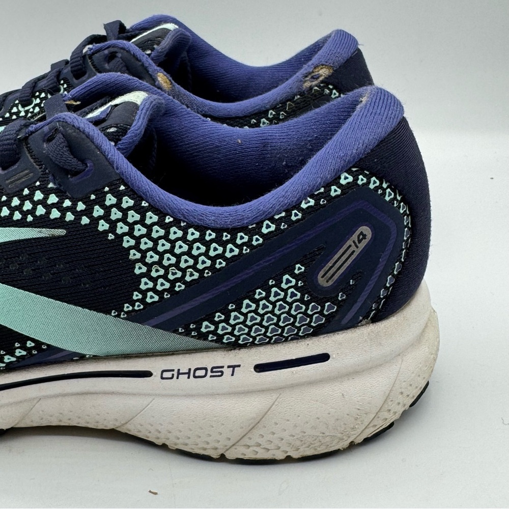 Brooks Women's Ghost 14 Blue Running Shoes 1203561B446 Sneakers Size 9 - Picture 7 of 12